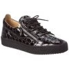 Giuseppe Zanotti Snake-Embossed Leather Sneaker Men Fashion Sneakers