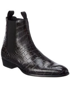 Giuseppe Zanotti Atlanta 30 Cro-Embossed Leather Boot Men Boots