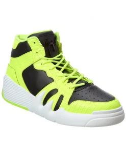 Giuseppe Zanotti Talon Croc-Embossed Leather Sneaker Men Fashion Sneakers