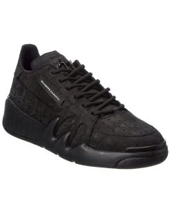 Giuseppe Zanotti Talon Croc-Embossed Leather Sneaker Men Fashion Sneakers