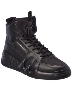 Giuseppe Zanotti Talon Canvas & Leather Sneaker Men Fashion Sneakers