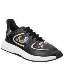 Giuseppe Zanotti Omnia Canvas & Leather Sneaker Men Fashion Sneakers