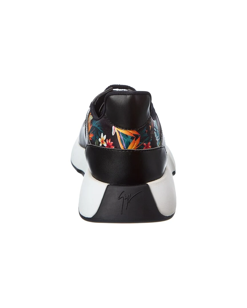 Giuseppe Zanotti Omnia Canvas & Leather Sneaker Men Fashion Sneakers 5 Giuseppe Zanotti Omnia Canvas & Leather Sneaker Men Fashion Sneakers - Image 3