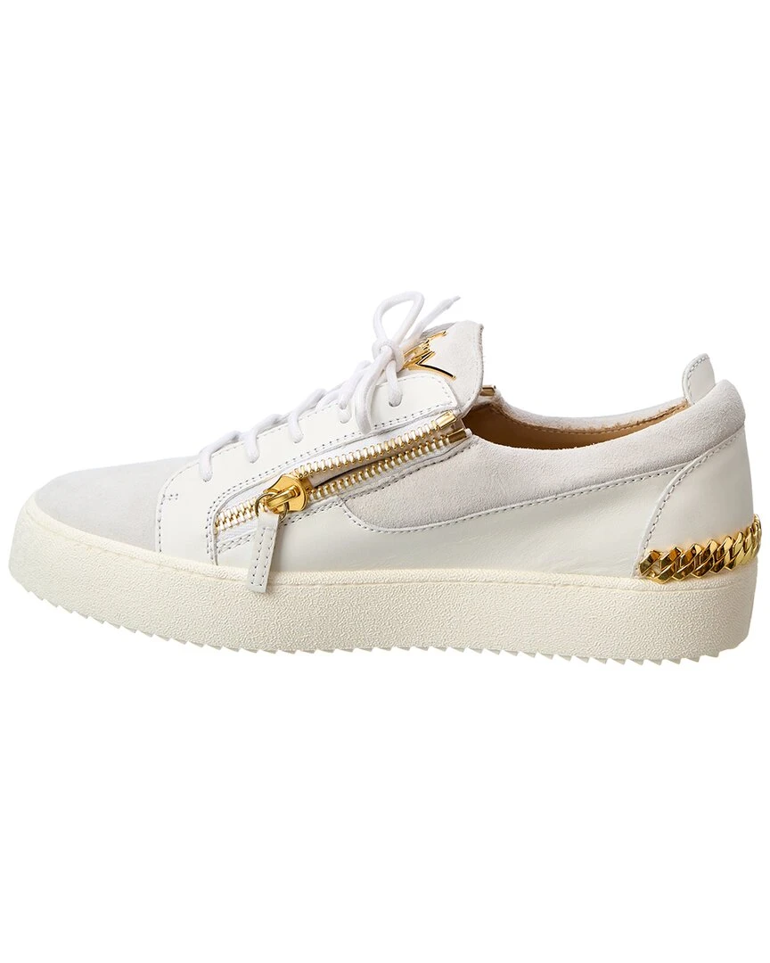 Giuseppe Zanotti May London Suede & Leather Sneaker Men Fashion Sneakers 4 Giuseppe Zanotti May London Suede & Leather Sneaker Men Fashion Sneakers - Image 2