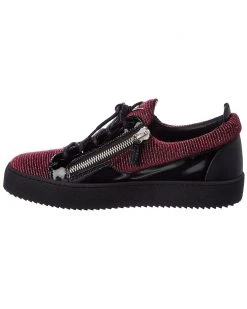 Giuseppe Zanotti May London Velvet & Patent Sneaker Men Fashion Sneakers -Giuseppe Zanotti shop 1312451716 RLLZ 2
