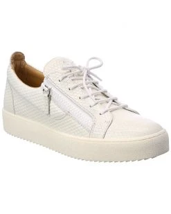 Giuseppe Zanotti May London Embossed Leather Sneaker Men Fashion Sneakers