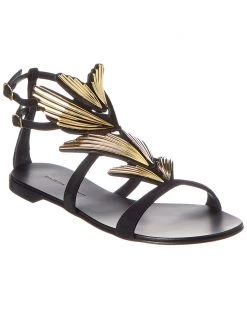 Giuseppe Zanotti Cruel Suede Sandal Women Flat Sandals