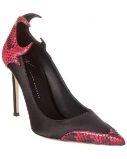 Giuseppe Zanotti Nyco 105 Leather & Satin Pump Women Pumps