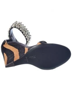 Giuseppe Zanotti Jetaime 105 Haircalf Wedge Sandal Women Espadrilles & Wedges -Giuseppe Zanotti shop 1313195031 RLLZ 4