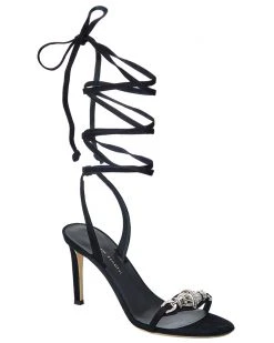 Giuseppe Zanotti Basic 85 Suede Sandal Women Heeled Sandals
