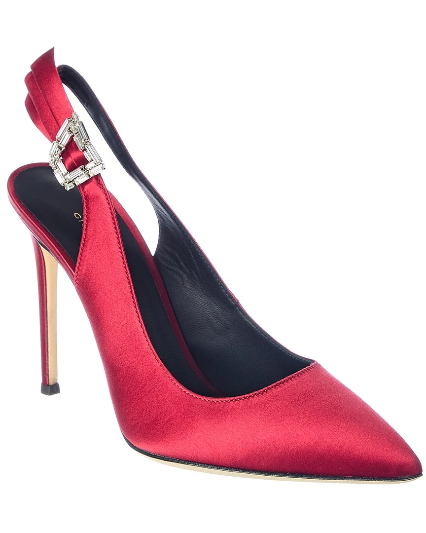 Giuseppe Zanotti Formal 105 Satin Slingback Pump Women Pumps 3 Giuseppe Zanotti Formal 105 Satin Slingback Pump Women Pumps