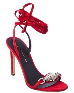 Giuseppe Zanotti Basic 105 Suede Sandal Women Heeled Sandals
