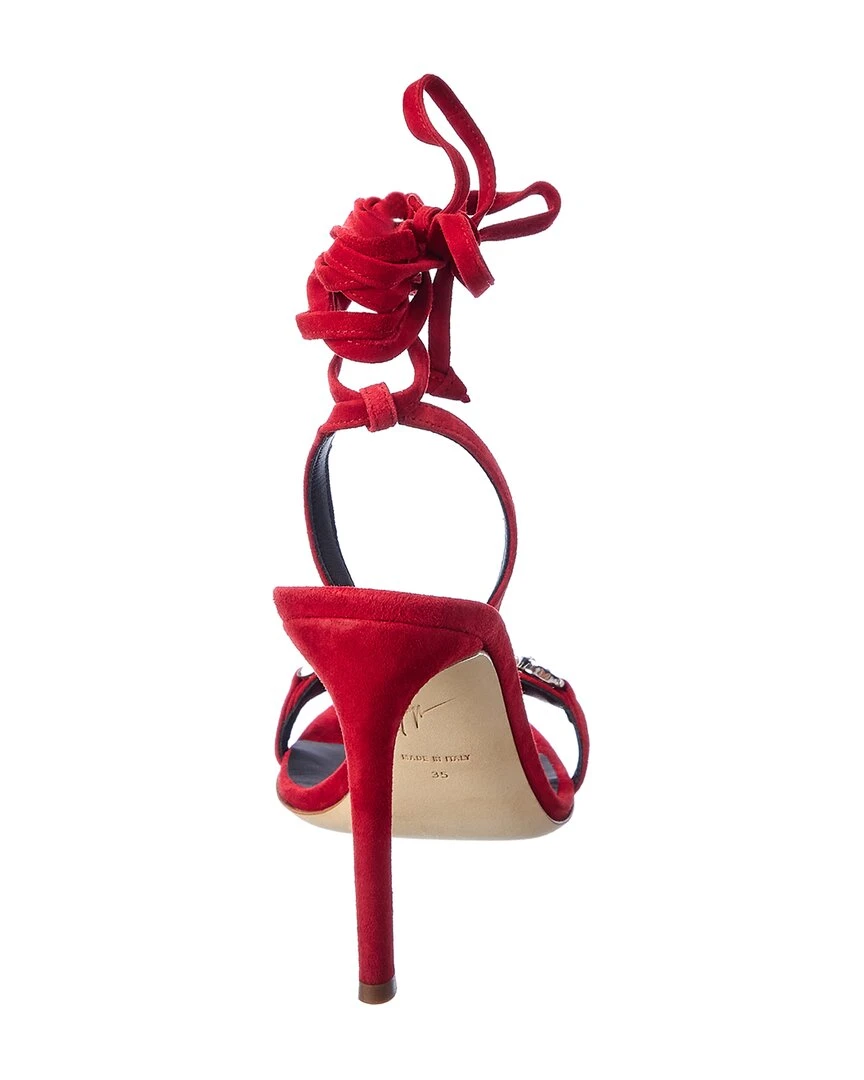 Giuseppe Zanotti Basic 105 Suede Sandal Women Heeled Sandals 5 Giuseppe Zanotti Basic 105 Suede Sandal Women Heeled Sandals - Image 3