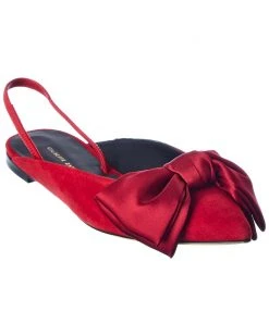 Giuseppe Zanotti Lucrezia Suede Slingback Flat Women Flats