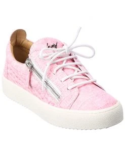 Giuseppe Zanotti May London Croc-Embossed Leather Sneaker Women Fashion Sneakers