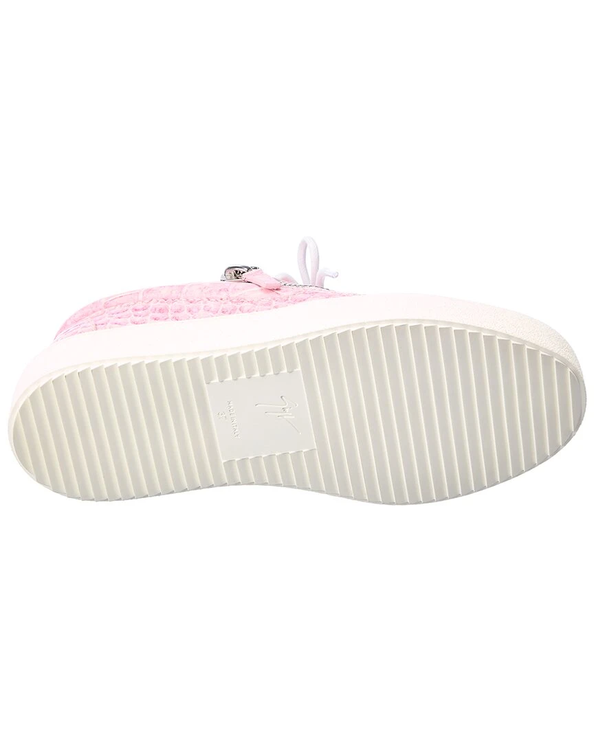 Giuseppe Zanotti May London Croc-Embossed Leather Sneaker Women Fashion Sneakers 6 Giuseppe Zanotti May London Croc-Embossed Leather Sneaker Women Fashion Sneakers - Image 4