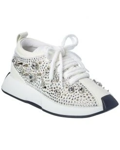 Giuseppe Zanotti Omnia Suede & Leather Sneaker Women Fashion Sneakers