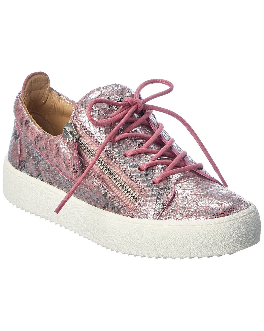 Giuseppe Zanotti May London Snake-Embossed Leather Sneaker Women Fashion Sneakers 3 Giuseppe Zanotti May London Snake-Embossed Leather Sneaker Women Fashion Sneakers