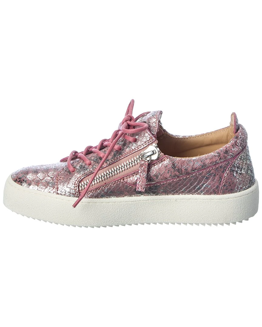 Giuseppe Zanotti May London Snake-Embossed Leather Sneaker Women Fashion Sneakers 4 Giuseppe Zanotti May London Snake-Embossed Leather Sneaker Women Fashion Sneakers - Image 2