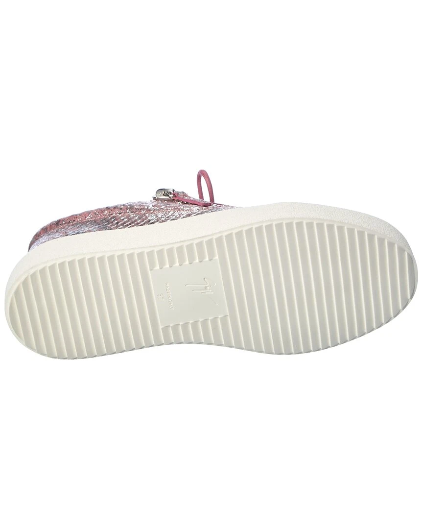 Giuseppe Zanotti May London Snake-Embossed Leather Sneaker Women Fashion Sneakers 6 Giuseppe Zanotti May London Snake-Embossed Leather Sneaker Women Fashion Sneakers - Image 4