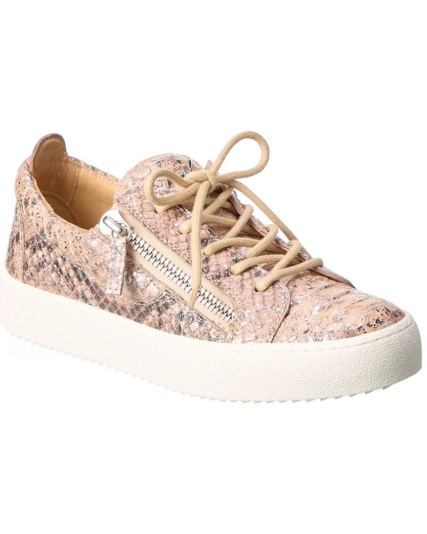 Giuseppe Zanotti May London Snake-Embossed Leather Sneaker Women Fashion Sneakers 3 Giuseppe Zanotti May London Snake-Embossed Leather Sneaker Women Fashion Sneakers