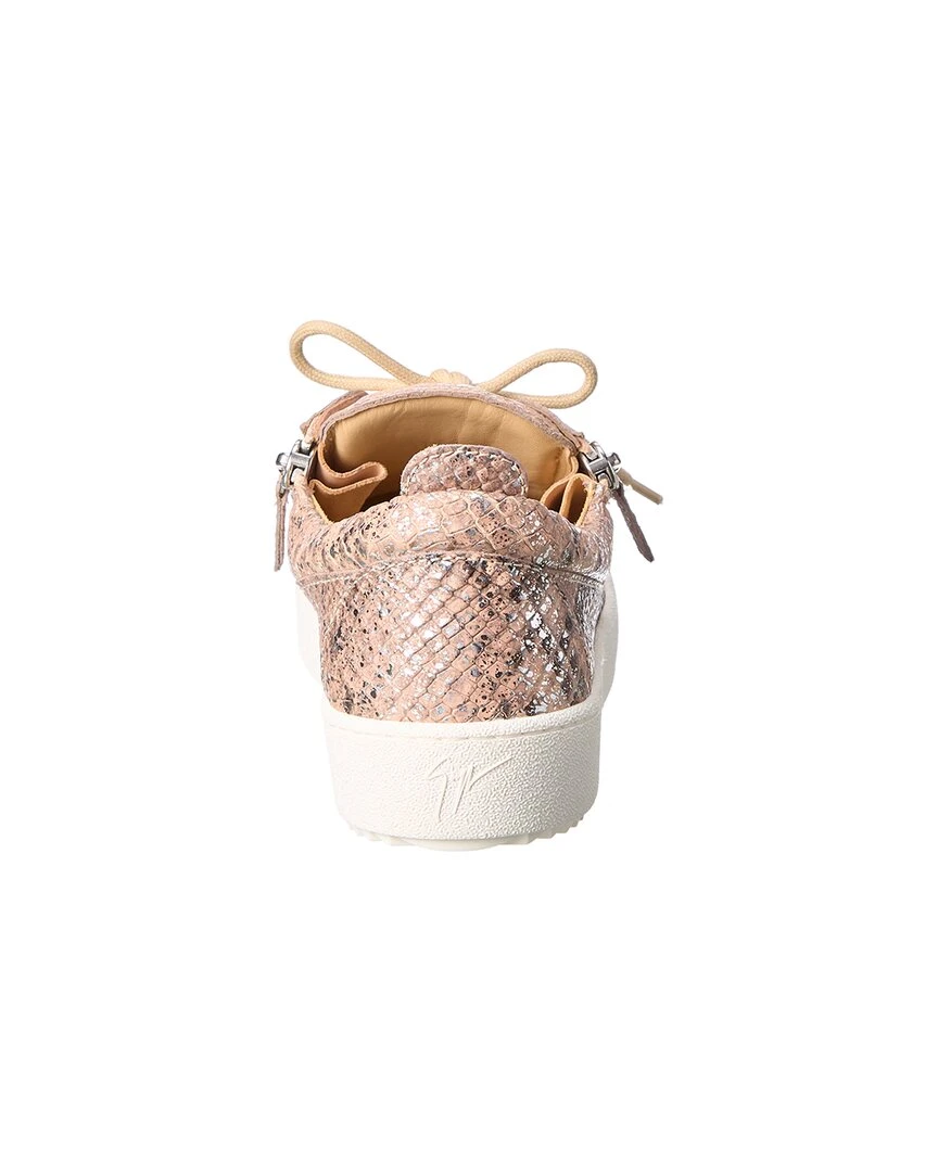 Giuseppe Zanotti May London Snake-Embossed Leather Sneaker Women Fashion Sneakers 5 Giuseppe Zanotti May London Snake-Embossed Leather Sneaker Women Fashion Sneakers - Image 3