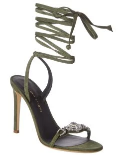 Giuseppe Zanotti Basic 105 Suede Sandal Women Heeled Sandals