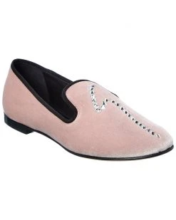 Giuseppe Zanotti Dalila Velvet Loafer Women Flats