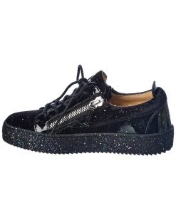 Giuseppe Zanotti May London Velvet & Patent Sneaker Women Fashion Sneakers -Giuseppe Zanotti shop 1313355477 RLLZ 2