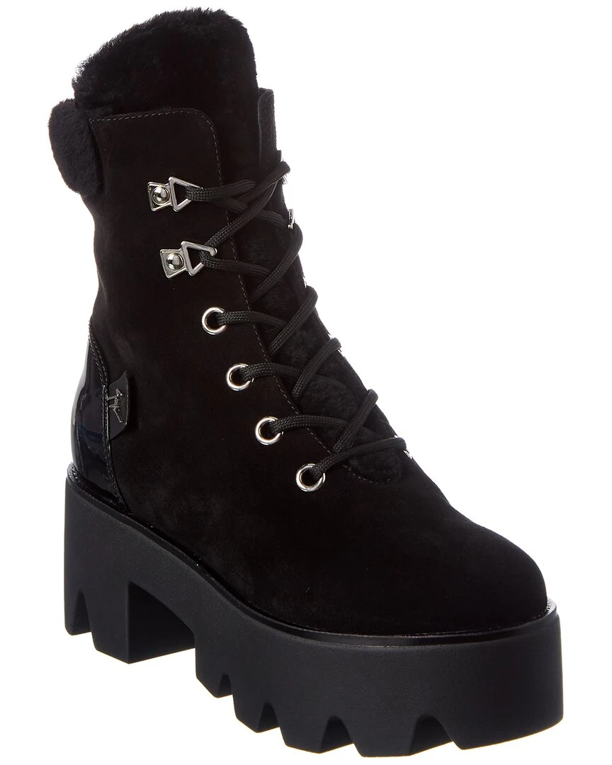 Giuseppe Zanotti Daikiri 20 Suede & Patent Platform Boot Women Boots 3 Giuseppe Zanotti Daikiri 20 Suede & Patent Platform Boot Women Boots