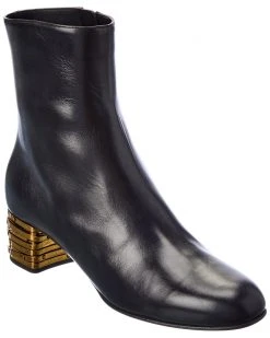 Giuseppe Zanotti Splorcia 40 Leather Bootie Women Booties