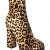 Giuseppe Zanotti New York 80 Velvet Platform Bootie Women Booties -Giuseppe Zanotti shop 1313462691 RLLZ 1