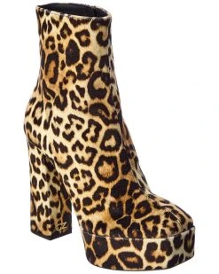 Giuseppe Zanotti New York 80 Velvet Platform Bootie Women Booties