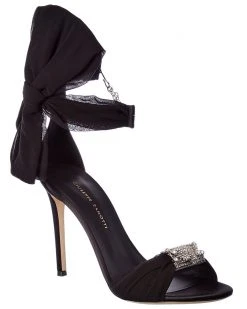 Giuseppe Zanotti Satin & Chiffon Sandal Women Heeled Sandals
