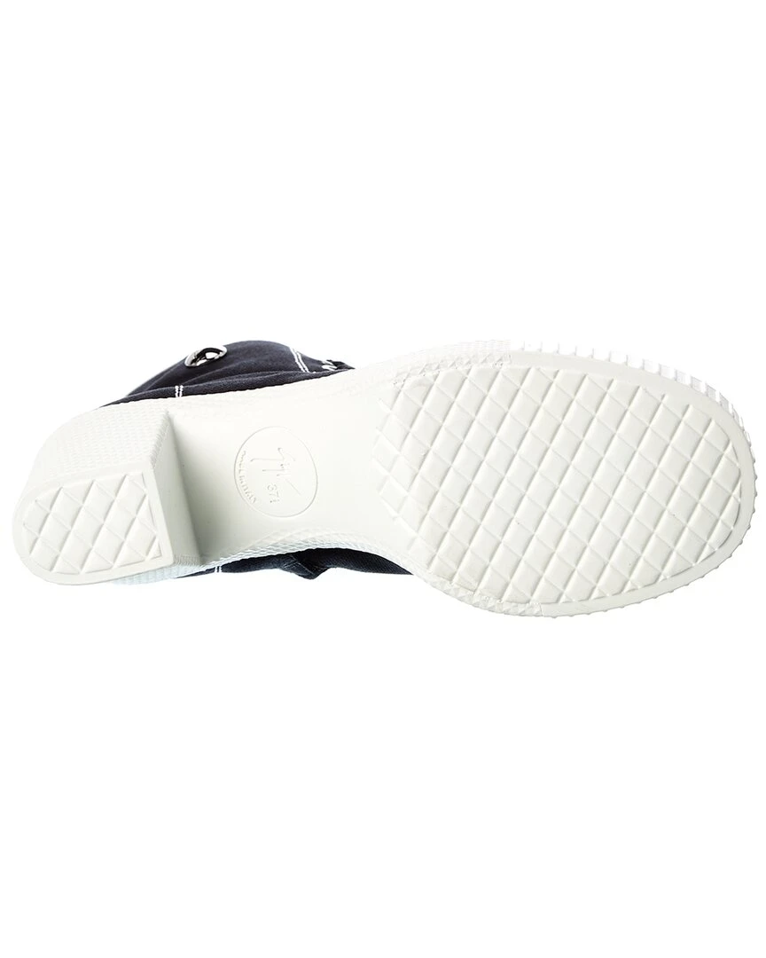 Giuseppe Zanotti Nidir 51 Canvas & Leather Ankle Boot Women Booties 5 Giuseppe Zanotti Nidir 51 Canvas & Leather Ankle Boot Women Booties - Image 4